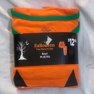 Halloween Boys' Two Piece PJ Set - Orange and Green